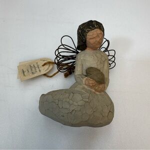 Willow Tree Angel of Protection Figurine with Bunny 1999 Collector's Edition